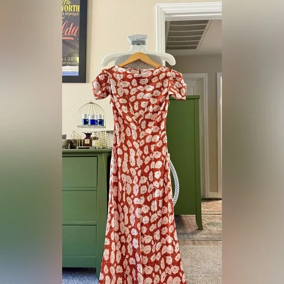 DOEN ALNA DRESS IN ROUGE FLEURS D'ANEMONE, new without tags, never worn. - Picture 9 of 16